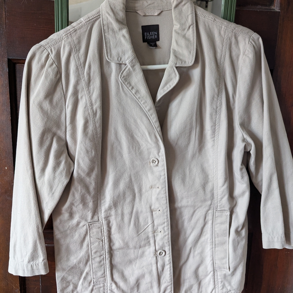 Eileen Fisher Women's Cream Jacket